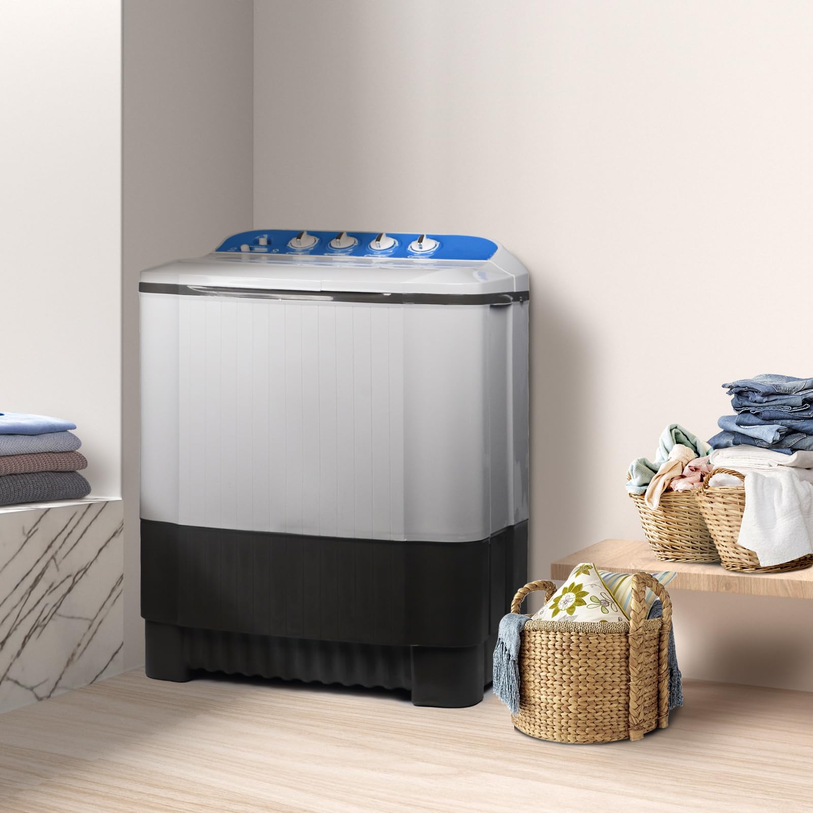 Amazon.com: JANREAY Portable Washing Machine 24lbs Portable Washer